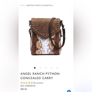 Brown Python Crossbody Bag